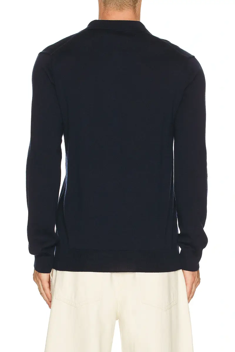 Polo Ralph Lauren Long Sleeve Merino Wool Button Placket Polo Sweater | Thumbnail 2 Polo Ralph Lauren Long Sleeve Merino Wool Button Placket Polo Sweater | Thumbnail 2