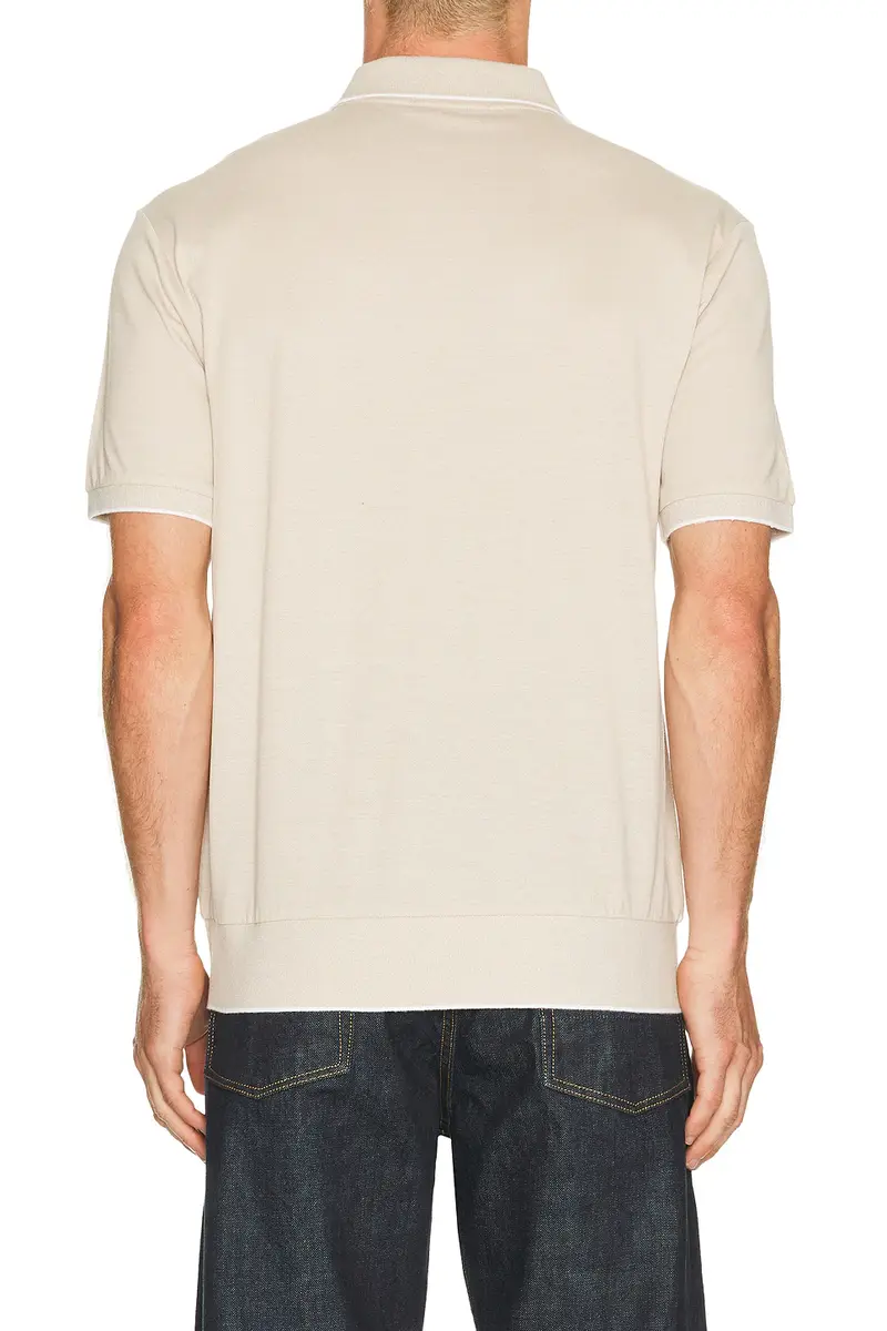 Polo Ralph Lauren Short Sleeve Jacquard Pique Johnny Collar Polo | Thumbnail 2
