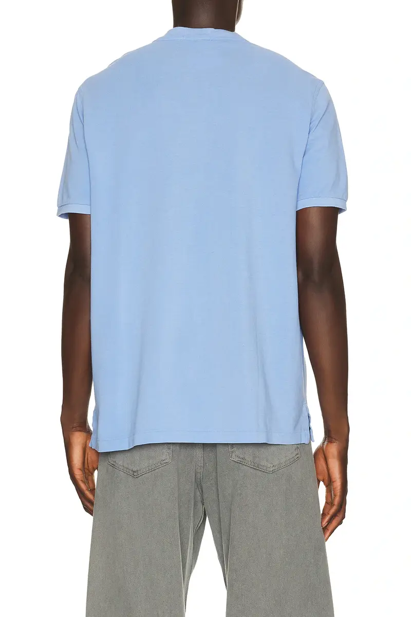 Polo Ralph Lauren Short Sleeve Garment Dyed Featherweight Mesh Henley T-Shirt | Thumbnail 2