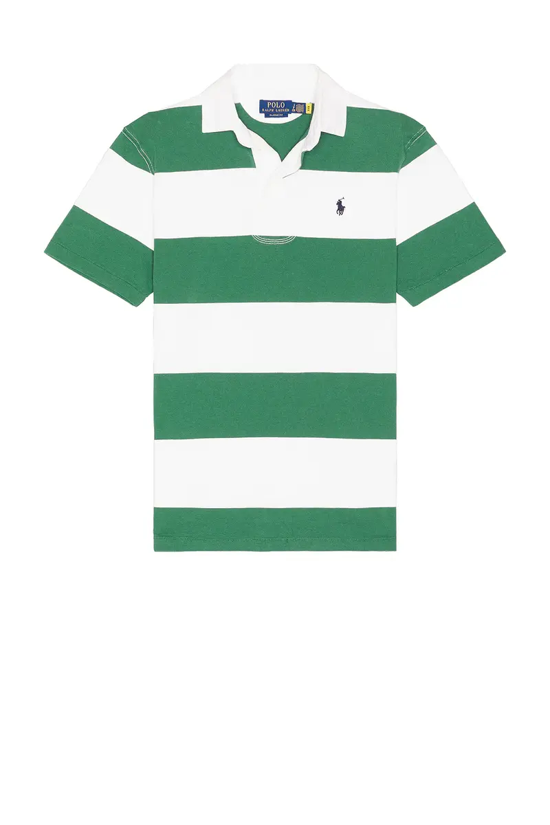 Polo Ralph Lauren Short Sleeve Jersey Knit Iconic Rugby Stripe Polo | Thumbnail 4