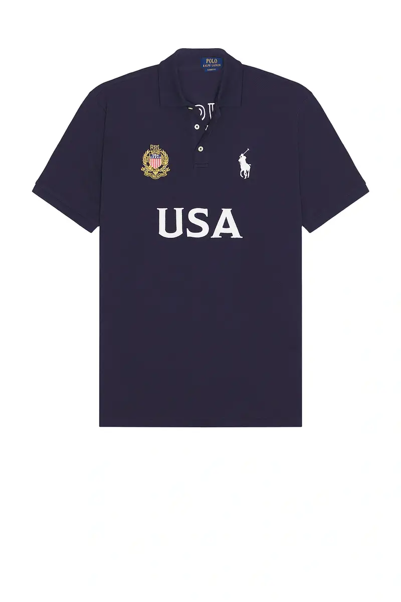Polo Ralph Lauren Short Sleeve USA Mesh Polo | Thumbnail 4