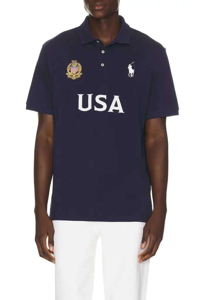 Polo Ralph Lauren Short Sleeve USA Mesh Polo