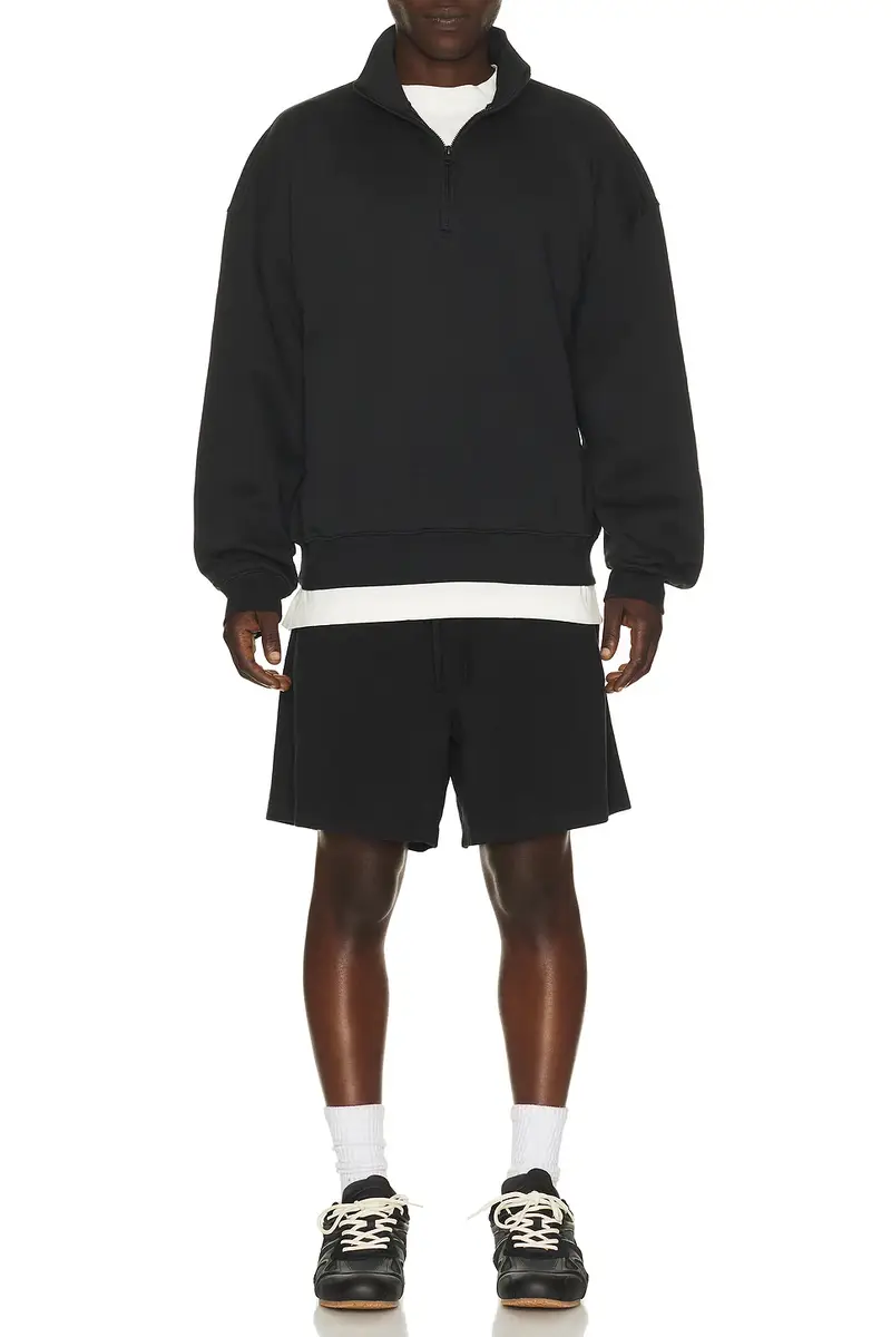 Skims Fleece Lounge Quarter Zip | Thumbnail 3