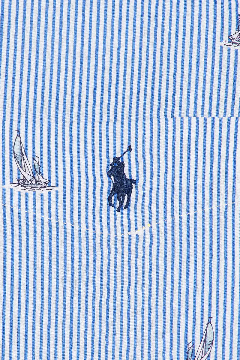 Polo Ralph Lauren Seersucker Sailboat Print Andy Camp Shirt | Thumbnail 5 Polo Ralph Lauren Seersucker Sailboat Print Andy Camp Shirt | Thumbnail 5
