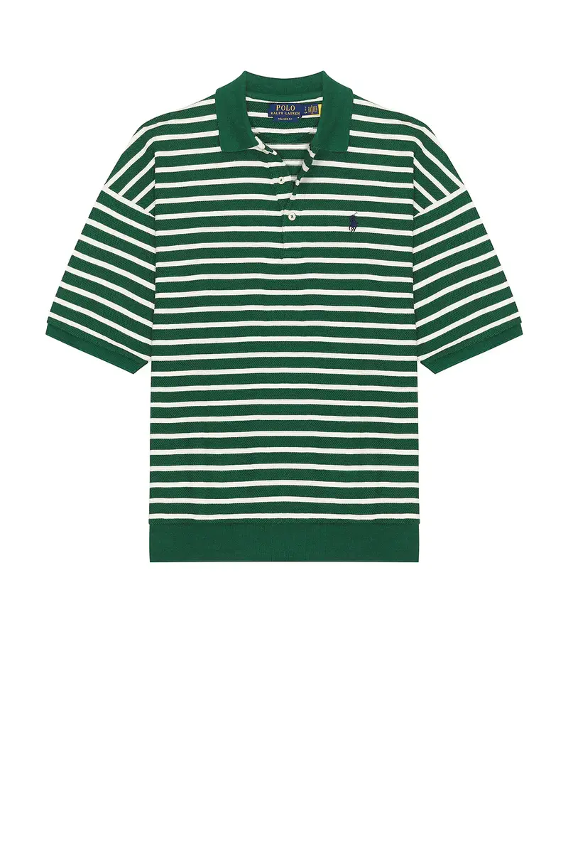 Polo Ralph Lauren Jacquard Textured Striped Polo | Thumbnail 4