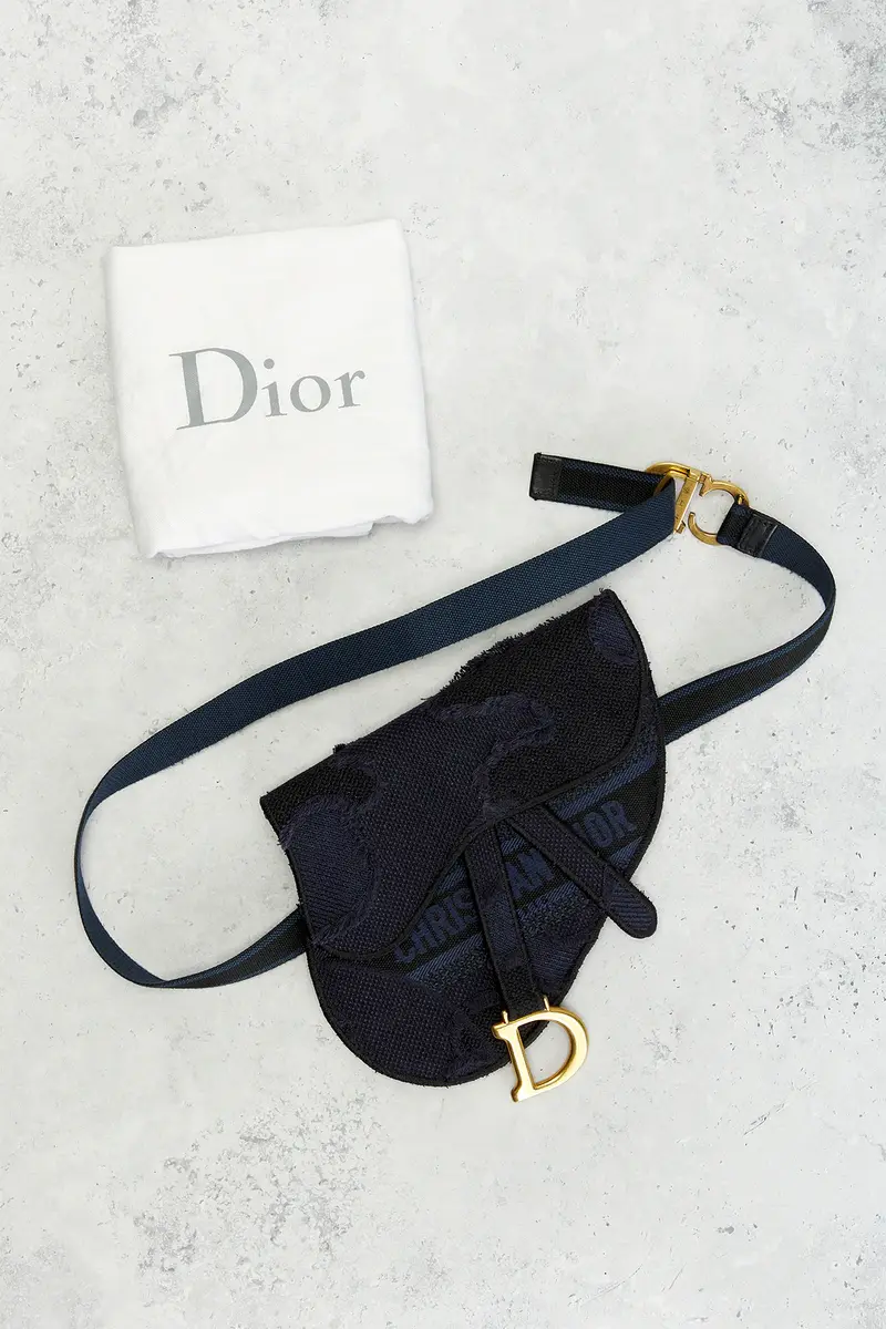 Dior Dior Embroidered Saddle Belt Bag | Thumbnail 9 Dior Dior Embroidered Saddle Belt Bag | Thumbnail 9