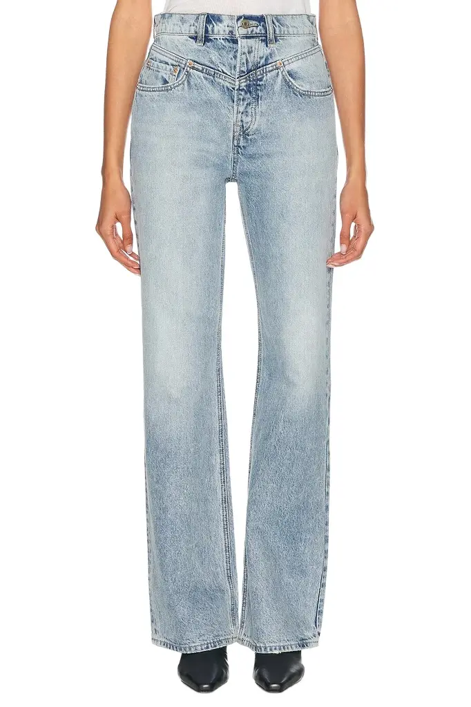 GRLFRND Katya Seamed Loose Wide Leg Jeans