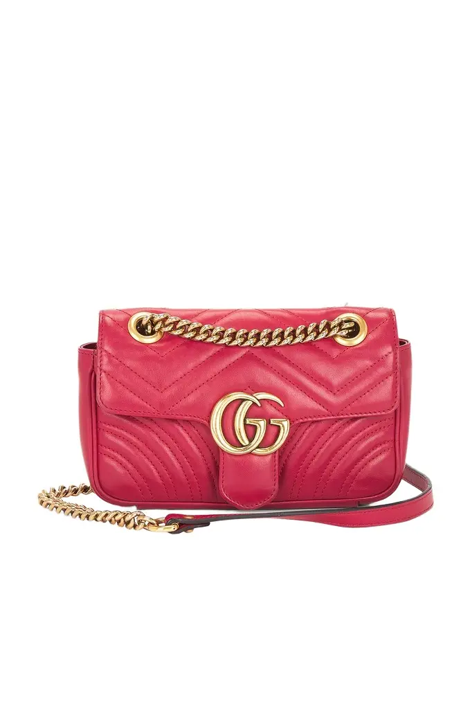Gucci Gucci Mini GG Marmont Shoulder Bag | Image 1 Gucci Gucci Mini GG Marmont Shoulder Bag | Image 1