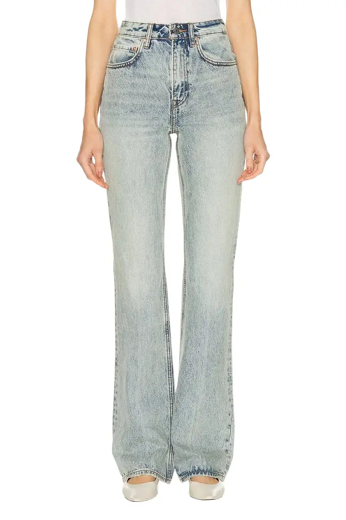 GRLFRND Melanie High Rise Boot Cut Jeans