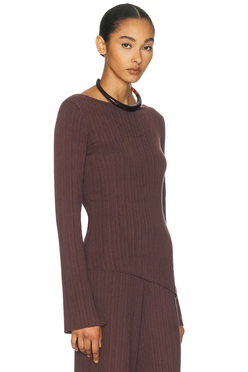 L'Academie Sibylla Rib Knit Top | Thumbnail 3 L'Academie Sibylla Rib Knit Top | Thumbnail 3