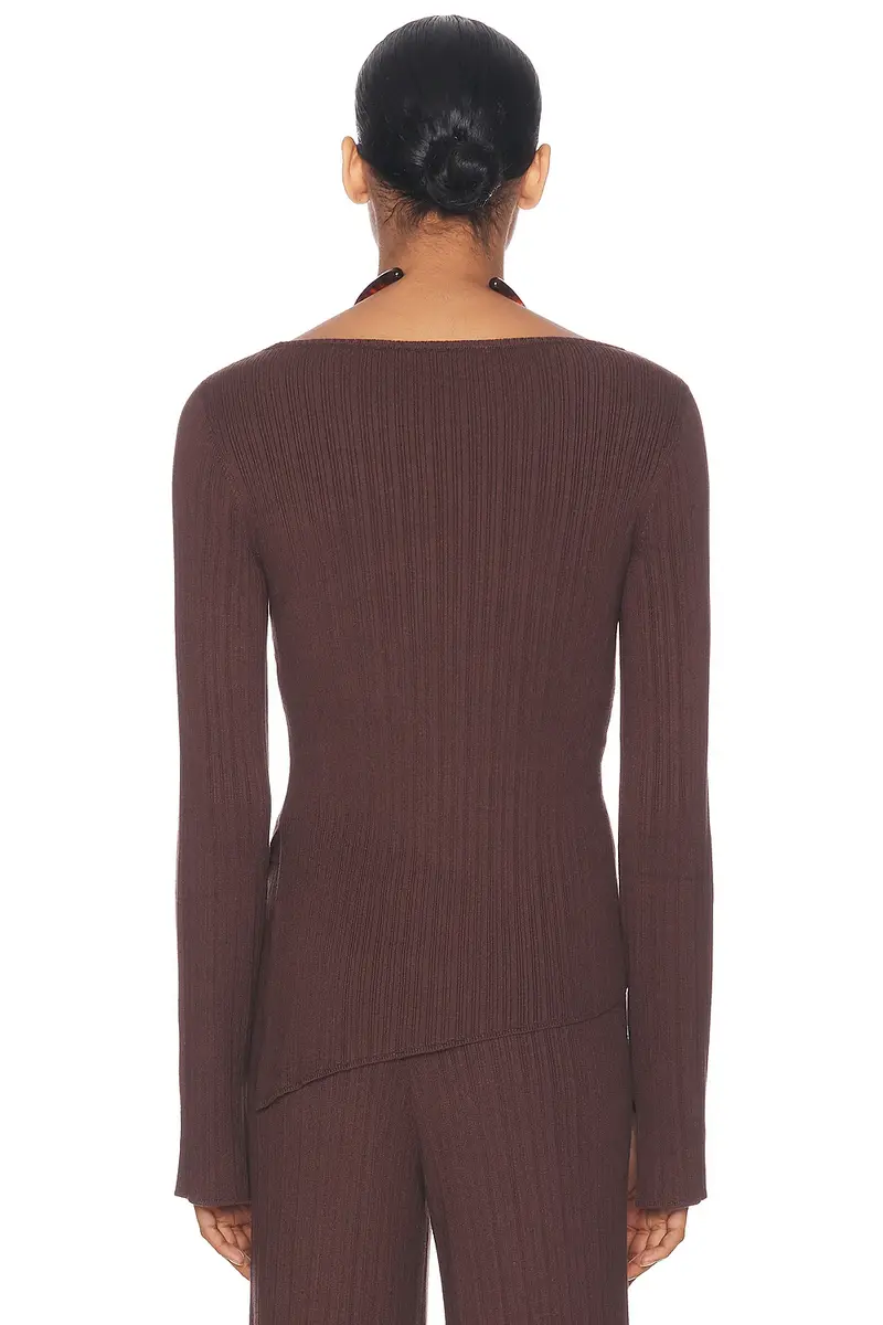 L'Academie Sibylla Rib Knit Top | Thumbnail 4 L'Academie Sibylla Rib Knit Top | Thumbnail 4