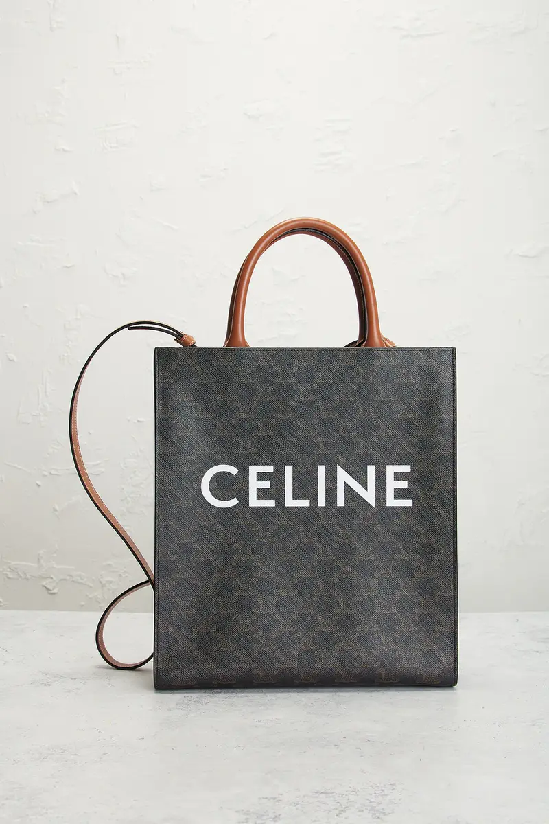 Celine Celine Triomphe Vertical Cabas Tote Bag | Thumbnail 2 Celine Celine Triomphe Vertical Cabas Tote Bag | Thumbnail 2