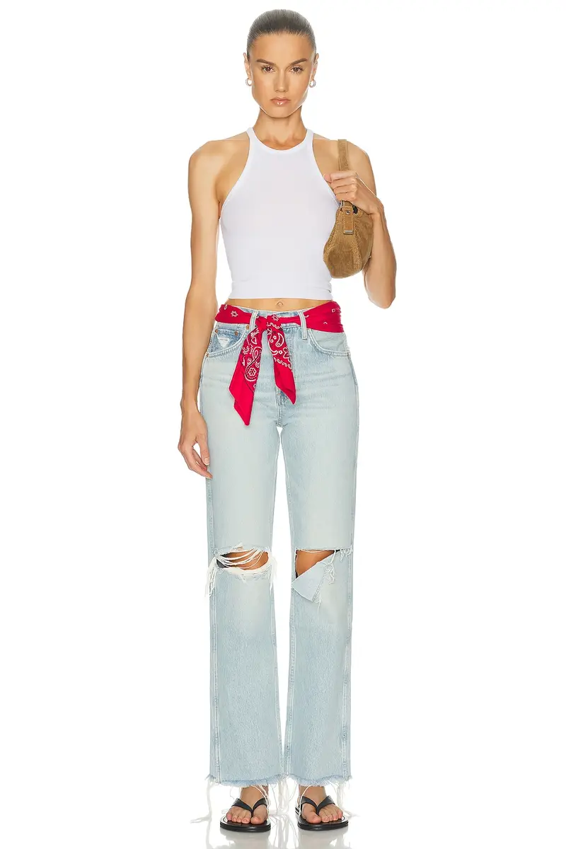 RE/DONE 90s High Rise Loose With Bandana Wide Leg Jeans | Thumbnail 5 RE/DONE 90s High Rise Loose With Bandana Wide Leg Jeans | Thumbnail 5