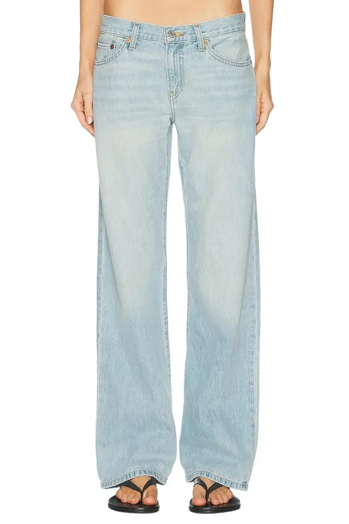 RE/DONE Loosie Wide Straight Leg Jeans | Image 1 RE/DONE Loosie Wide Straight Leg Jeans | Image 1