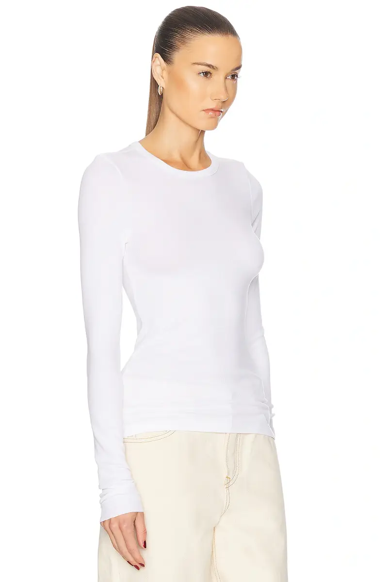 GRLFRND Crew Neck Extra Long Sleeve Tee | Thumbnail 2 GRLFRND Crew Neck Extra Long Sleeve Tee | Thumbnail 2