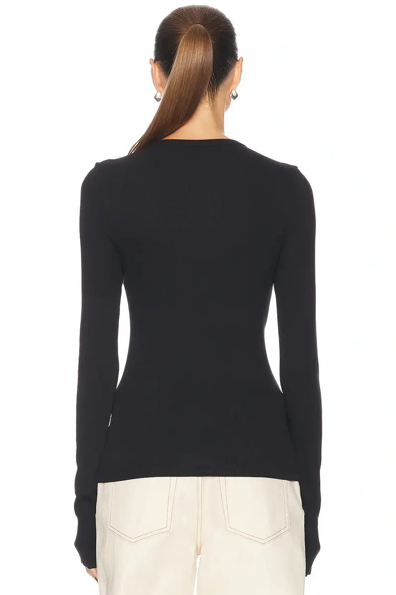 GRLFRND Crew Neck Extra Long Sleeve Tee | Thumbnail 3