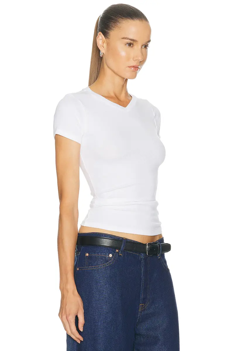 GRLFRND V-neck Slim Fit Tee | Thumbnail 2 GRLFRND V-neck Slim Fit Tee | Thumbnail 2