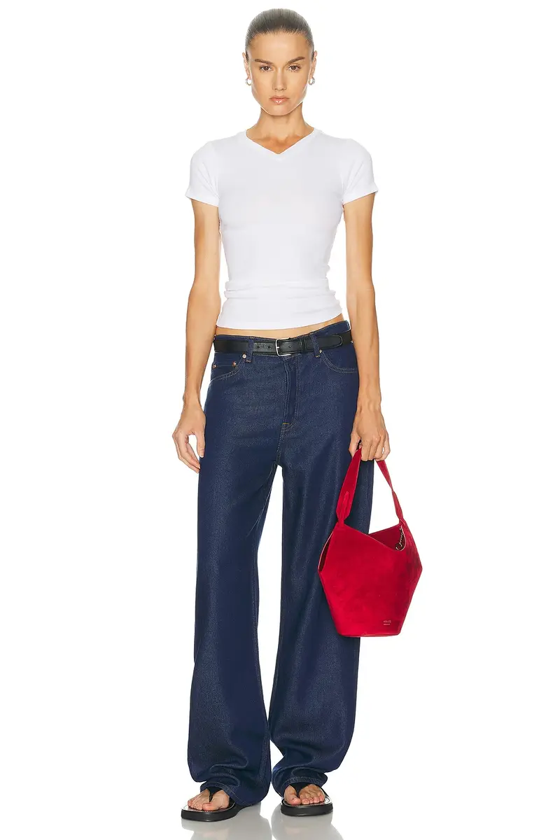 GRLFRND V-neck Slim Fit Tee | Thumbnail 4 GRLFRND V-neck Slim Fit Tee | Thumbnail 4