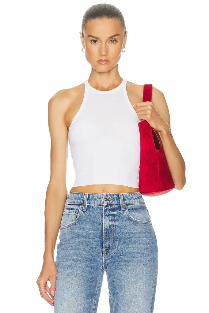 GRLFRND Cropped Racer Tank | Image 1 GRLFRND Cropped Racer Tank | Image 1