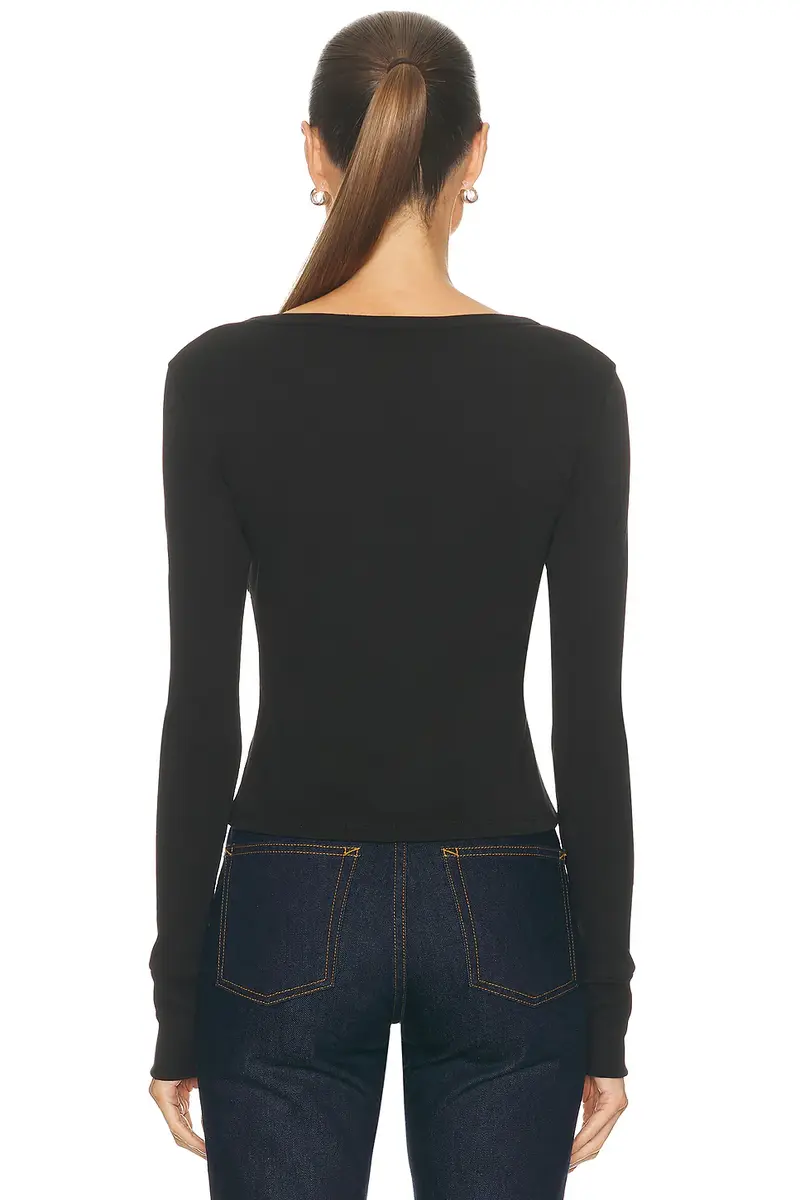 GRLFRND Hook & Eye Long Sleeve Tee | Thumbnail 3