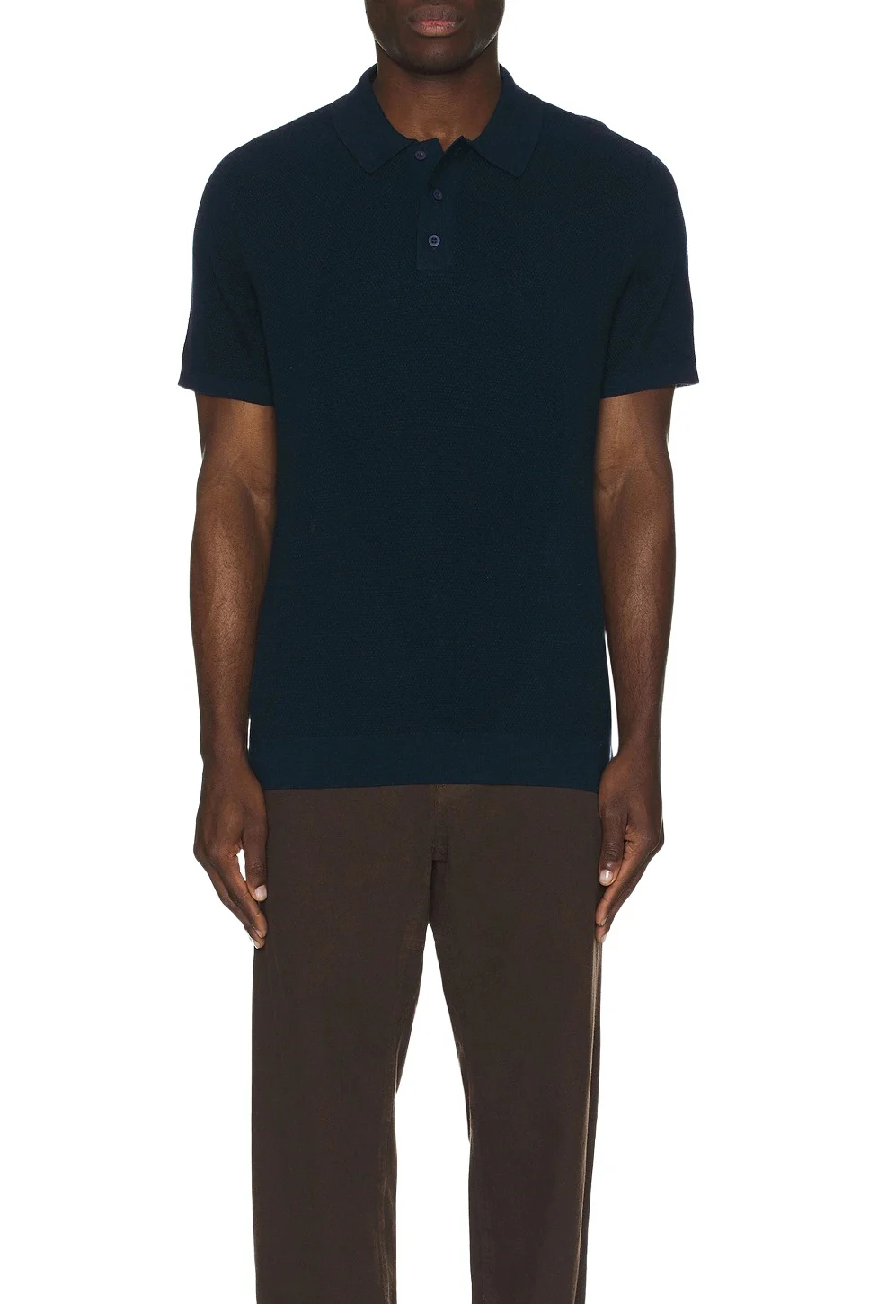 Onia Cotton Textured Knit Polo