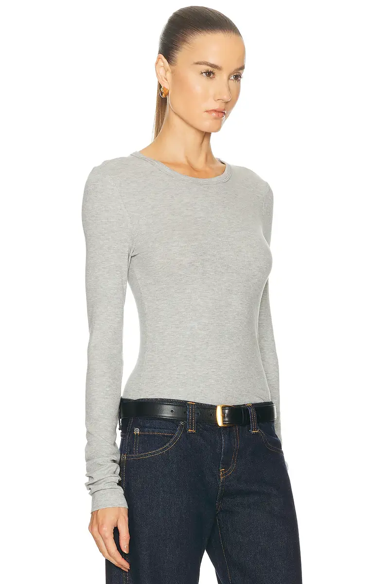 GRLFRND Crew Neck Extra Long Sleeve Tee | Thumbnail 2