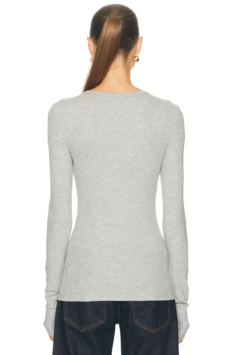 GRLFRND Crew Neck Extra Long Sleeve Tee | Thumbnail 3