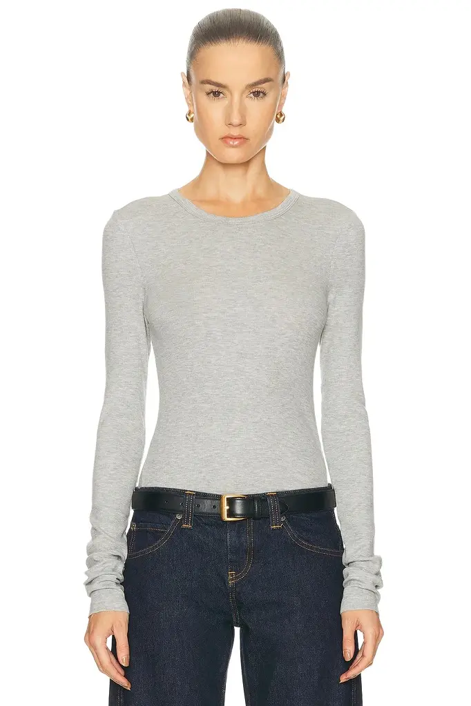 Crew Neck Extra Long Sleeve Tee Crew Neck Extra Long Sleeve Tee