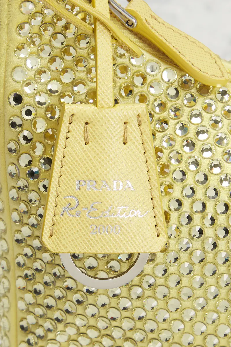Prada Prada Satin Crystal Mini Re-Edition 2000 Shoulder Bag | Thumbnail 7 Prada Prada Satin Crystal Mini Re-Edition 2000 Shoulder Bag | Thumbnail 7