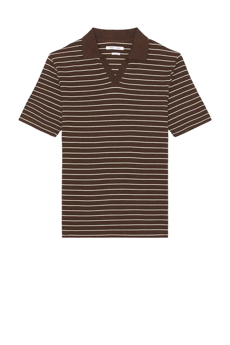 SAMSOE SAMSOE Samac V-Neck Polo | Thumbnail 4