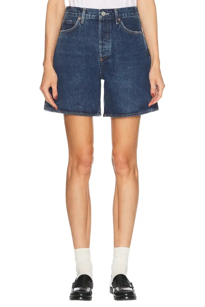 AGOLDE Dame High Rise Baggy Short