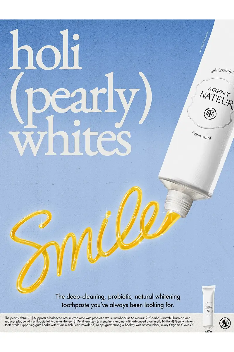 AGENT NATEUR Holi (pearly) Whites Probiotic Whitening Toothpaste | Thumbnail 7 AGENT NATEUR Holi (pearly) Whites Probiotic Whitening Toothpaste | Thumbnail 7