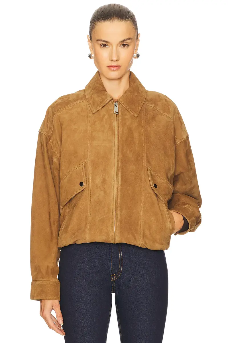 GRLFRND Wren Suede Bomber | Thumbnail 2 GRLFRND Wren Suede Bomber | Thumbnail 2