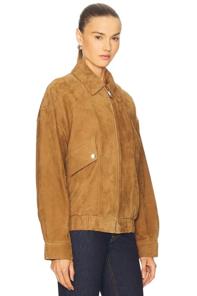 GRLFRND Wren Suede Bomber | Thumbnail 3 GRLFRND Wren Suede Bomber | Thumbnail 3