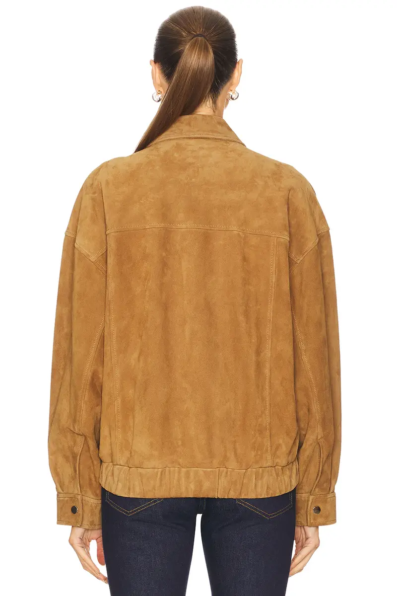 GRLFRND Wren Suede Bomber | Thumbnail 4 GRLFRND Wren Suede Bomber | Thumbnail 4