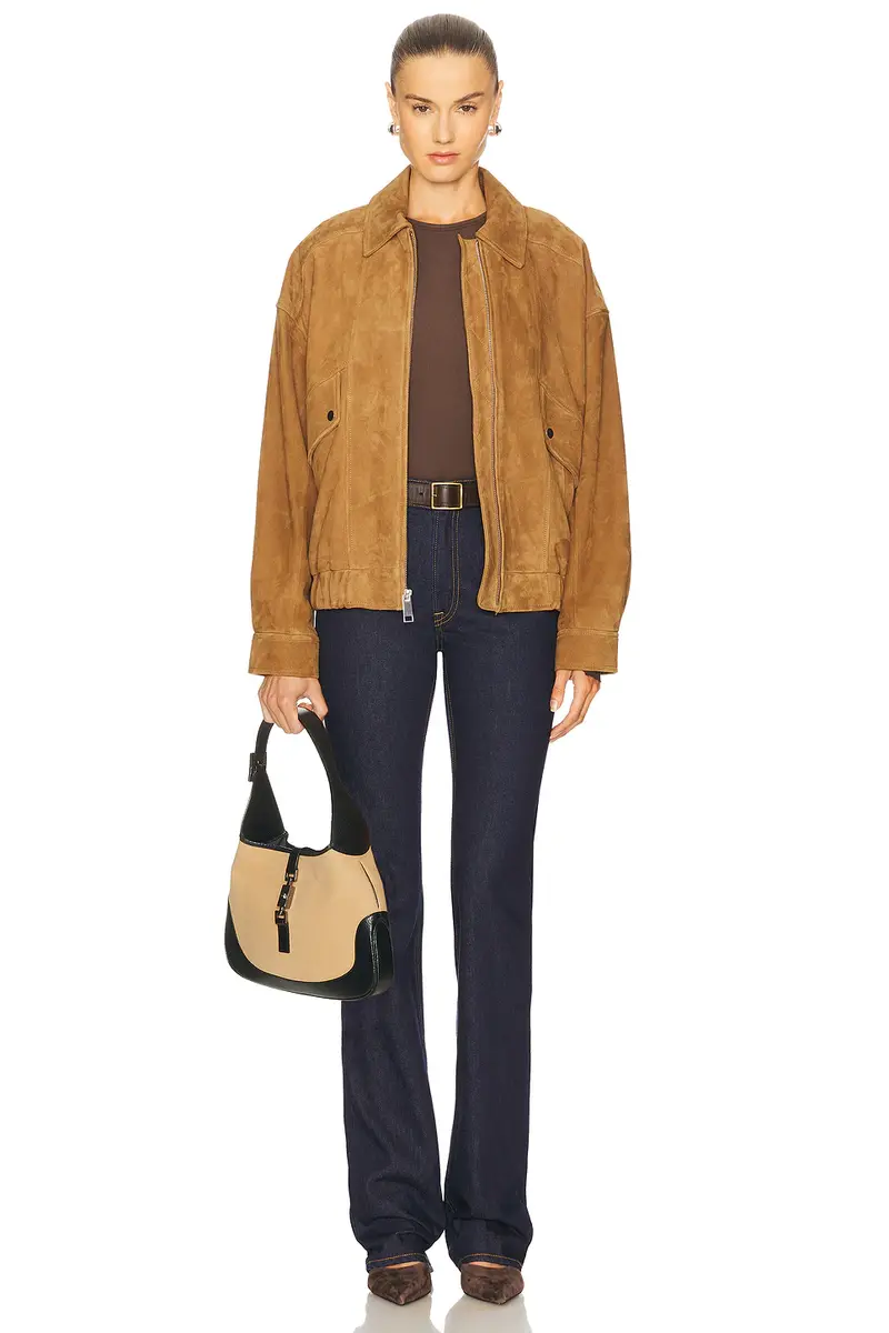 GRLFRND Wren Suede Bomber | Thumbnail 5 GRLFRND Wren Suede Bomber | Thumbnail 5