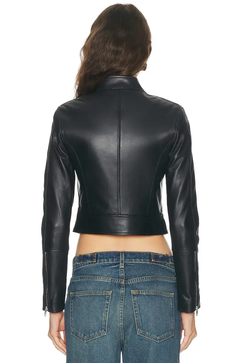 GRLFRND Danica Leather Racer Jacket | Thumbnail 3 GRLFRND Danica Leather Racer Jacket | Thumbnail 3
