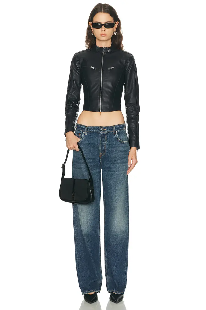 GRLFRND Danica Leather Racer Jacket | Thumbnail 4 GRLFRND Danica Leather Racer Jacket | Thumbnail 4