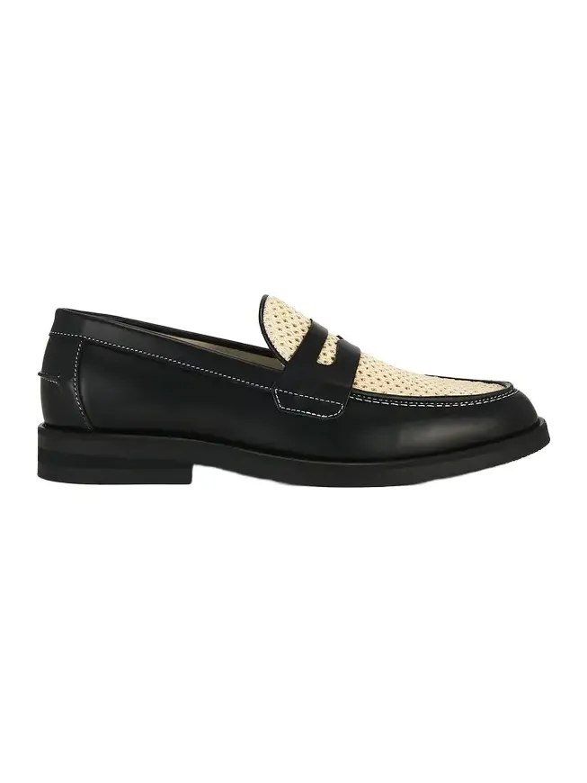 Duke + Dexter Wilde Rattan Penny Loafer