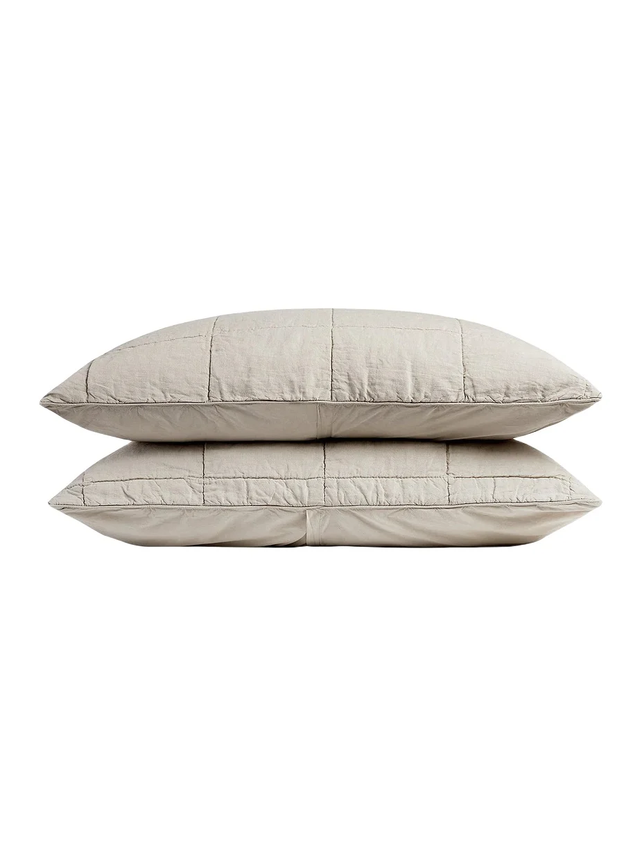 Parachute Linen Box Quilted Sham Set