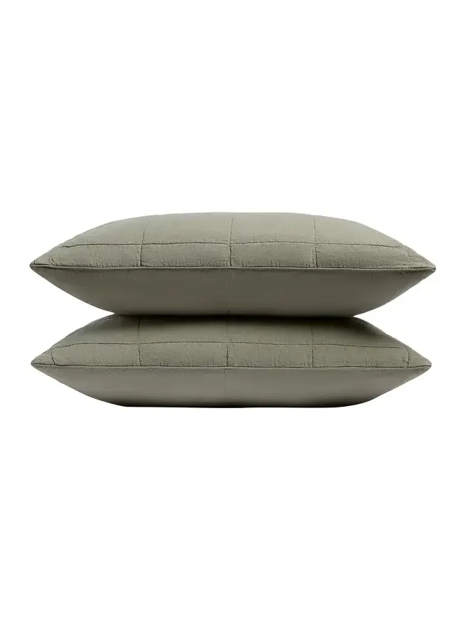 Parachute Linen Box Quilted Sham Set