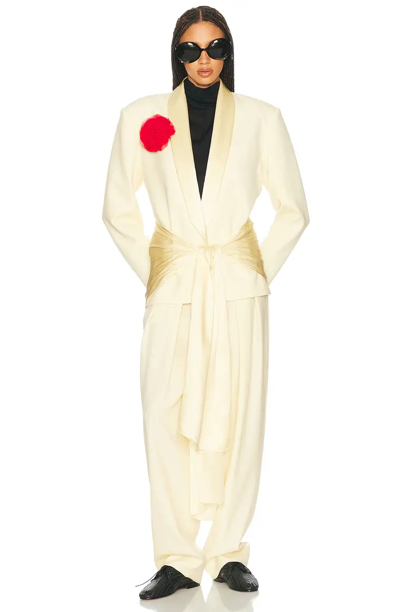 Helsa High Waist Pleated Suit Trouser | Thumbnail 5