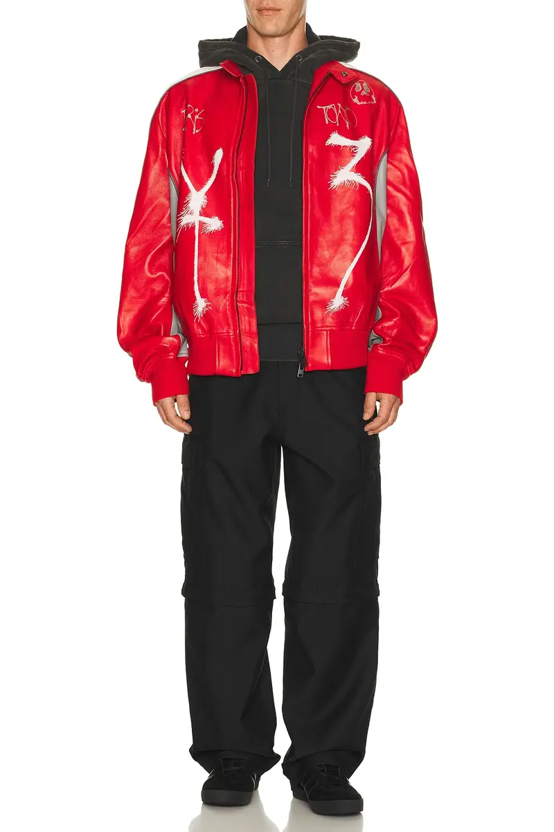 Y-3 Gfx Leather Jacket | Thumbnail 4 Y-3 Gfx Leather Jacket | Thumbnail 4