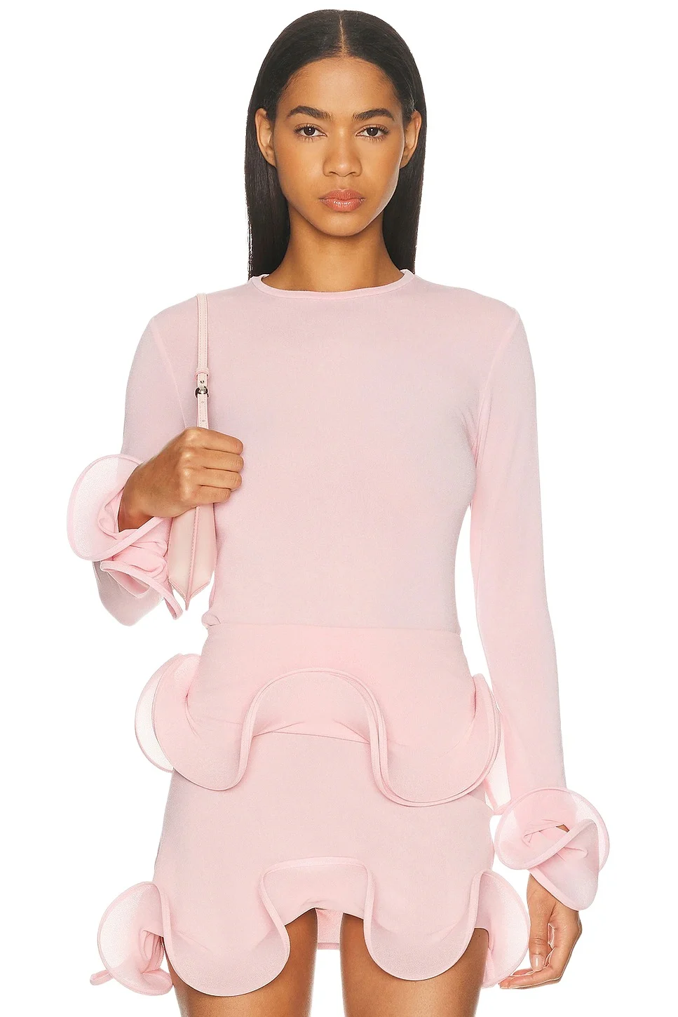 Wave Sleeve Bamboo Top Wave Sleeve Bamboo Top