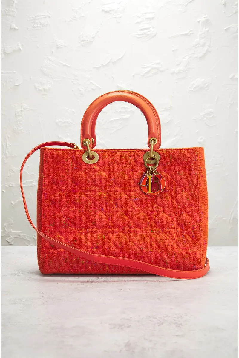Dior Dior Wool Cannage Lady Handbag | Thumbnail 2 Dior Dior Wool Cannage Lady Handbag | Thumbnail 2