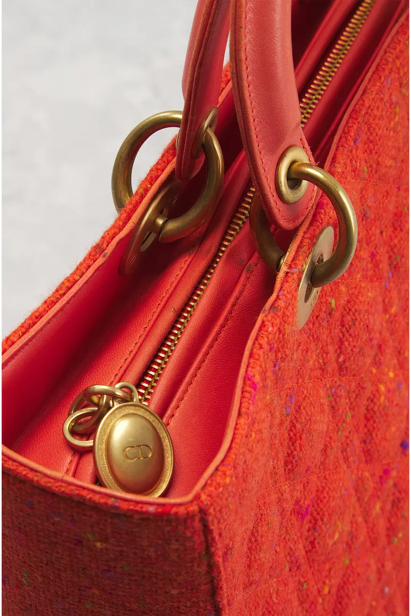 Dior Dior Wool Cannage Lady Handbag | Thumbnail 9 Dior Dior Wool Cannage Lady Handbag | Thumbnail 9