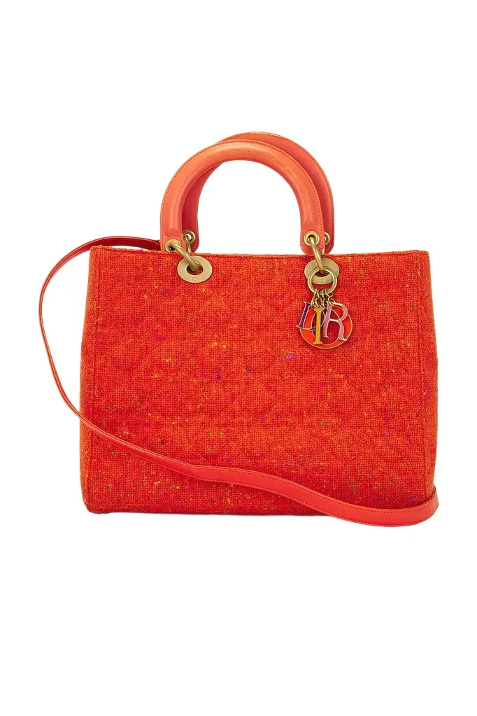 Dior Dior Wool Cannage Lady Handbag