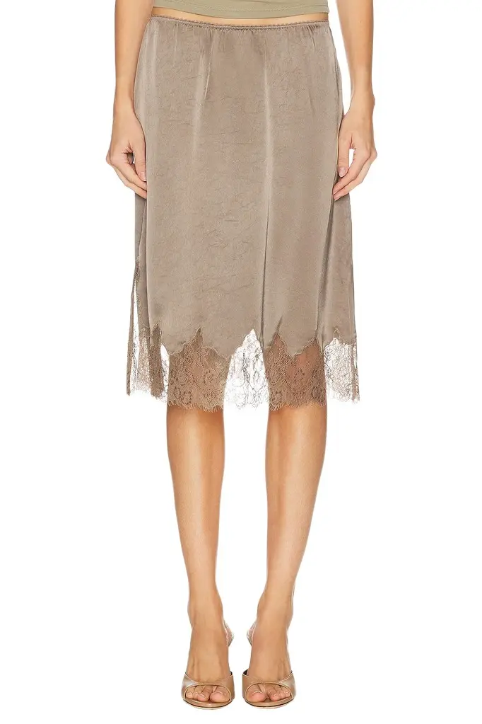 Citizens of Humanity Lace Trimmed Skirt | Image 1 Citizens of Humanity Lace Trimmed Skirt | Image 1