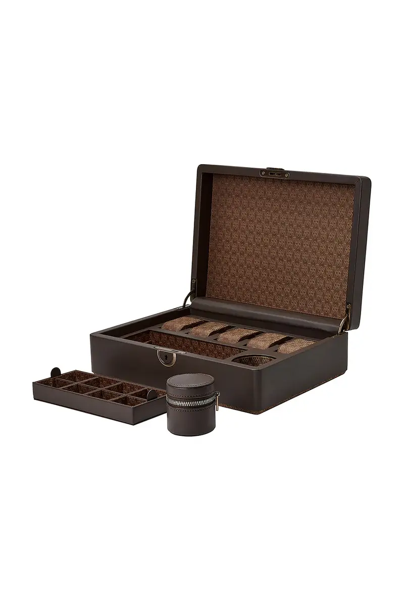 Wolf Earth 5 Piece Watch Box with Storage | Thumbnail 3 Wolf Earth 5 Piece Watch Box with Storage | Thumbnail 3