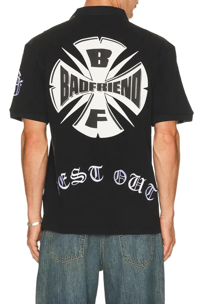 Badfriend Best Out Embroidered Knit Polo